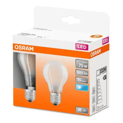 OSRAM OSRAM Classic A LED žárovka E27 7,5W 4000K mat 2ks