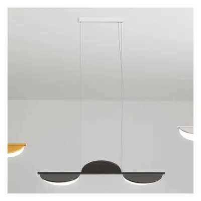 FLOS FLOS Almendra Linear LED závěsné světlo 3 antracit