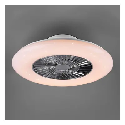 Reality Leuchten LED stropní ventilátor Visby, Ø 60cm