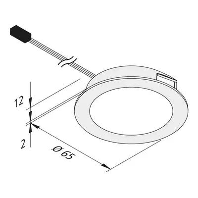 Hera LED podhledové světlo Dynamic FAR 58 ocel 3W CCT