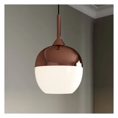 Lindby Závěsná lampa Deda v barvě mědi