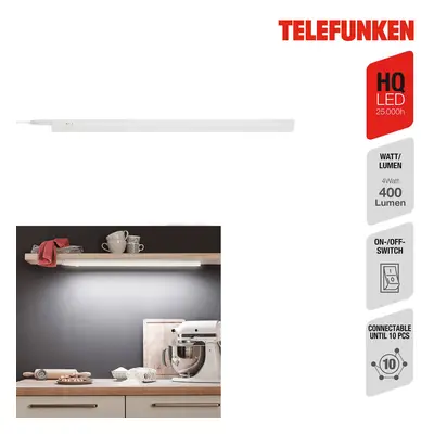 Telefunken LED osvětlení pod skříňku Hephaistos, bílé, délka 57 cm