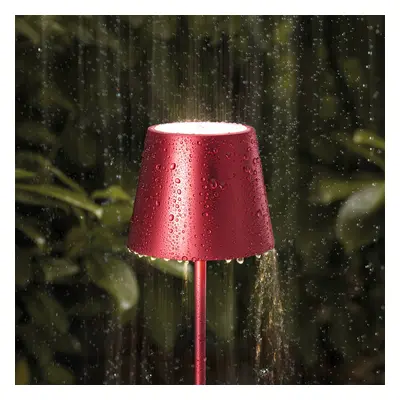 Sigor LED stolní lampa Nuindie baterie mini 25cm červená