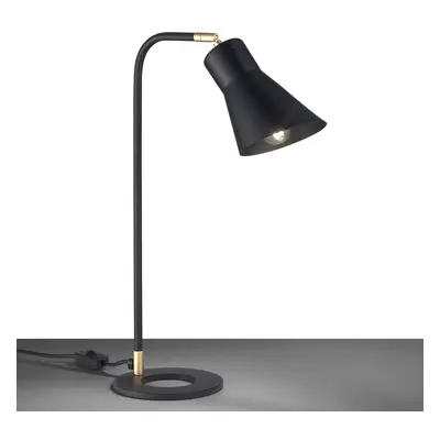 Metallux Stolní lampa Conico, černá/zlatá