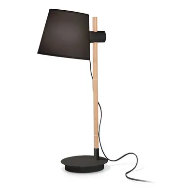 Ideallux Ideal Lux Axel stolní lampa dřevo, černá/přírodní