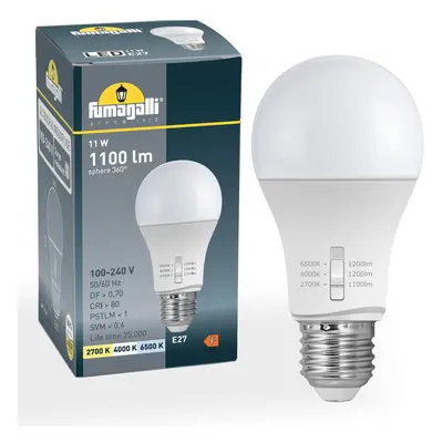 Fumagalli E27 11W LED žárovka A60 CCT 2 700/4 000/6 500 K