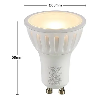 Arcchio Arcchio LED reflektor GU10 100° 7W 2 700K stmívatelný