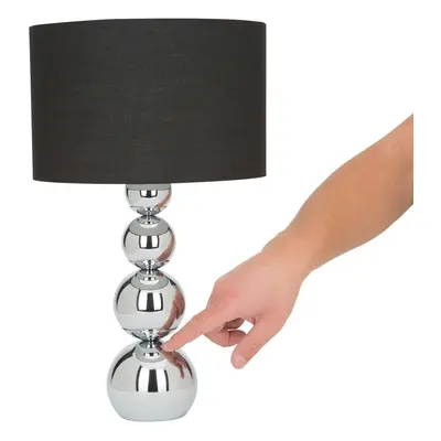 Smartwares Stolní lampa Mandy, černá, dotyková funkce