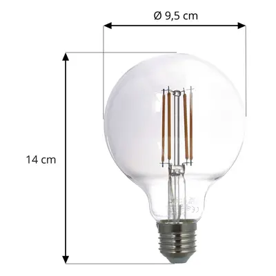 LUUMR LUUMR Smart LED žárovka E27 kouřově šedá 4,9W Tuya WLAN