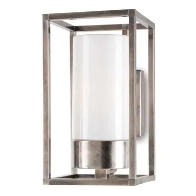 Moretti Luce Venkovní nástěnné svítidlo Cubic³ 3364 nikl antique/opal