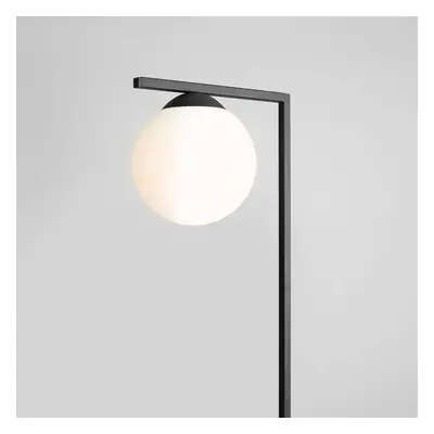 ALDEX Stojací lampa Zac s kulatým stínidlem, černá