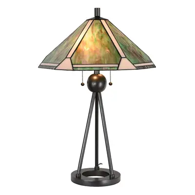 Clayre&Eef Stolní lampa 5LL-6165 v provedení Tiffany, Ø 50 cm