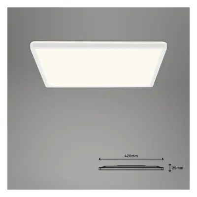 Briloner LED stropní svítidlo Slim S stmívatelné CCT bílé 42x42cm