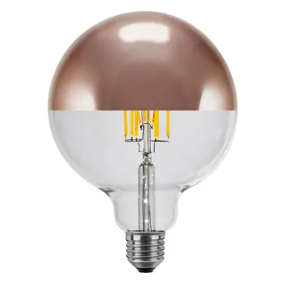 Segula SEGULA LED Globe E27 6,5W 927 zrcadlená měď