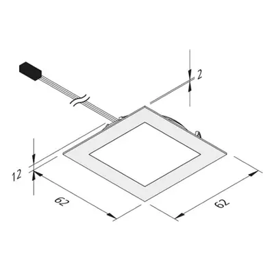 Hera LED podhledové světlo Dynamic FAQ 58 ocel 3W CCT