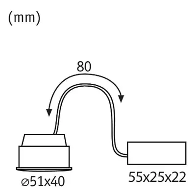 Paulmann Paulmann Coin Base LED 3-step-dim 100° 5W 3 000K