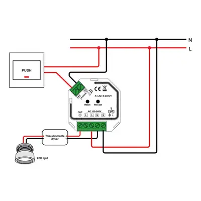 The Light Group SLC SmartOne AC Dimmer Mini 200W ZigBee LN