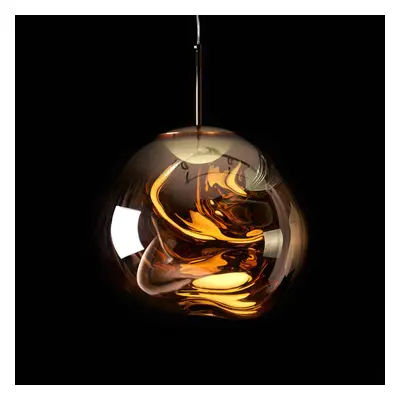 Tom Dixon Závěsná LED lampa Tom Dixon Melt Mini, Ø 28 cm, zlatá