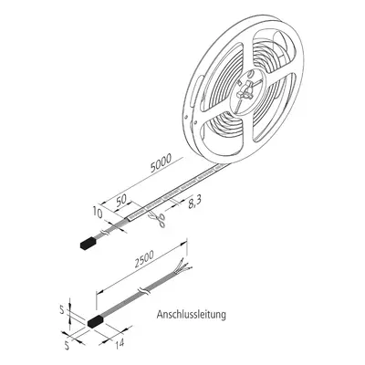 Hera LED pásek Dynamic-Tape S IP54 2 700-5 000K 500cm