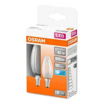 OSRAM OSRAM Classic B LED žárovka E14 4W 4000K matná 2ks