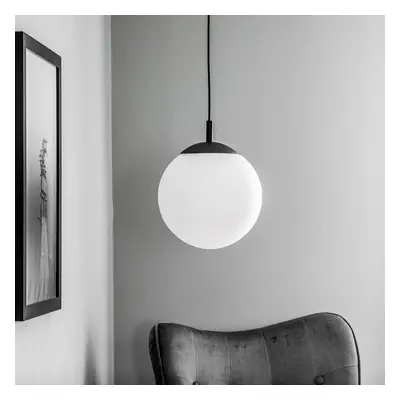 TK Lighting Závěsné svítidlo Maxi se skleněným stínidlem, jedno světlo Ø 25 cm