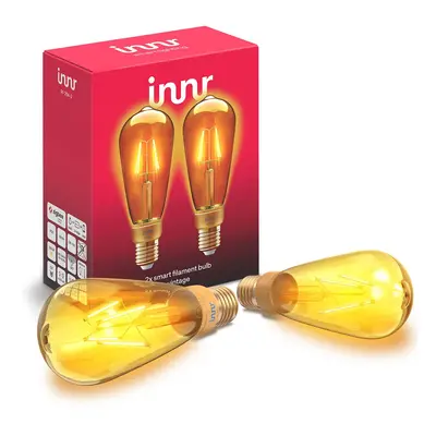 Innr Lighting Innr žárovka E27 filament Edison 2.200K 4,2W 2ks