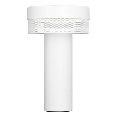 HELL Stolní lampa LED Mesh s dobíjecí baterií, výška 24 cm, bílá barva