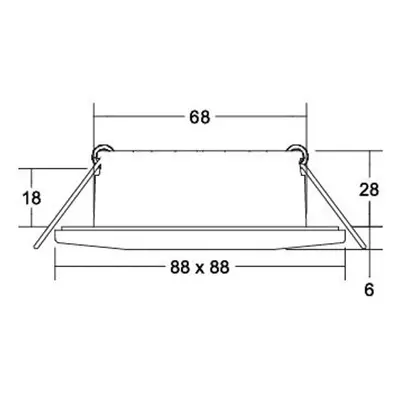 BRUMBERG BRUMBERG Chooose LED downlight hranatý, bílá