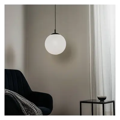 TK Lighting Závěsné svítidlo Maxi se skleněným stínidlem, jeden plamen Ø 30 cm