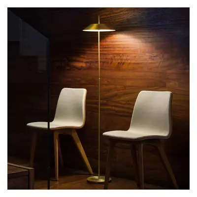 Vibia Vibia Mayfair - stojací lampa LED, zlatá matná