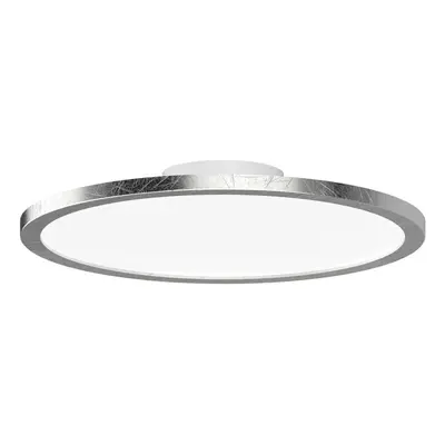 LIGHTME LIGHTME LED stropní svítidlo Aqua Ø30,2cm stříbrný list