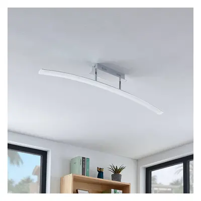 Lucande Stropní svítidlo Lucande LED Lorian, 99 cm, chrom, kov