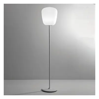 Fabbian Fabbian Lumi Baka skleněná stojací lampa, Ø 33 cm