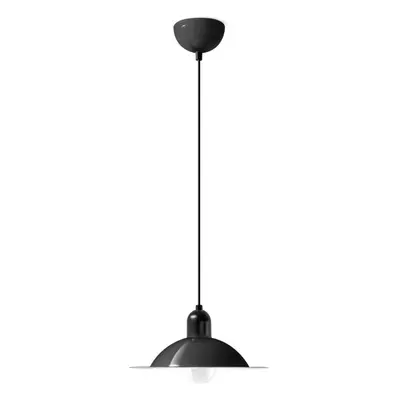 Stilnovo Závěsná lampa LED Stilnovo Lampiatta, Ø 28 cm, černá