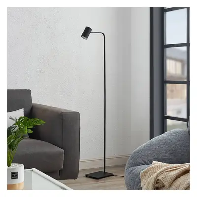 Lindby Stojací lampa Lindby Sanad, výška 140 cm, černá, kov, GU10