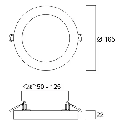 Sylvania Sylvania Start LED downlight 5in1 Ø 16,5cm 12W