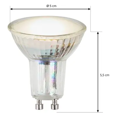 Arcchio LED reflektor GU10 4,5W 3 000K 120° sklo