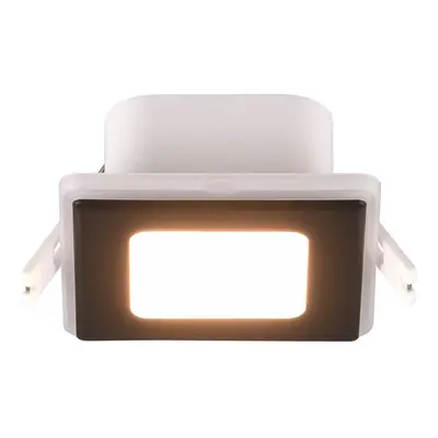 Trio Lighting LED podhledové Nimbus IP44 8,5x8,5cm 830 černá