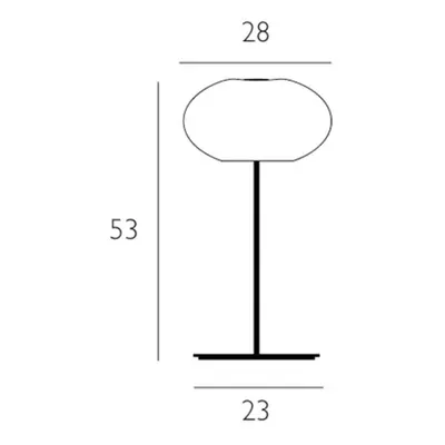 Casablanca Casablanca Aih stolní lampa, Ø28 cm lesklá bílá