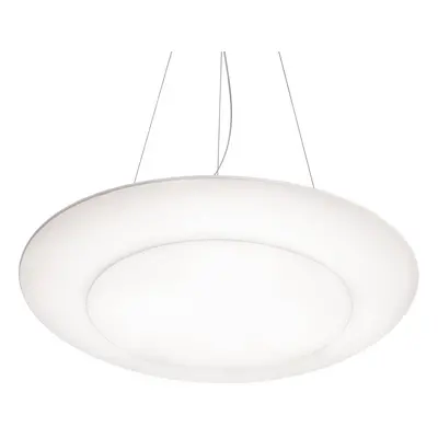 Modo Luce Modo Luce Ring Tonda závěsná lampa TRIAC bílá Ø65cm