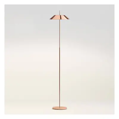 Vibia Vibia Mayfair - stojací lampa LED, lesklá měď