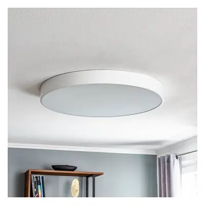 TEMAR LIGHTING Stropní světlo Cleo v bílé s difuzorem, Ø 78cm