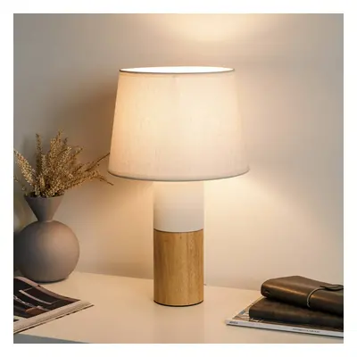 Pauleen Pauleen Woody Elegance stolní lampa, dřevo/textil