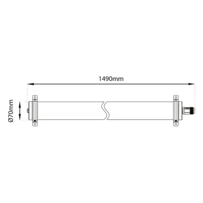 The Light Group SLC Lava LED stropní svítidlo z PMMA IP69