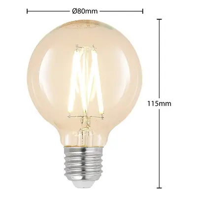 Arcchio LED žárovka E27 8W G80 2700K filament stmívač čirá