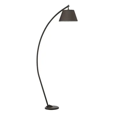 ONLI Stojací lampa Sinea, černá/černá, výška 110 cm, železo, textil