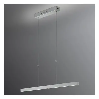 Knapstein LED závěsné světlo Linn senzor gest nikl mat 68 cm