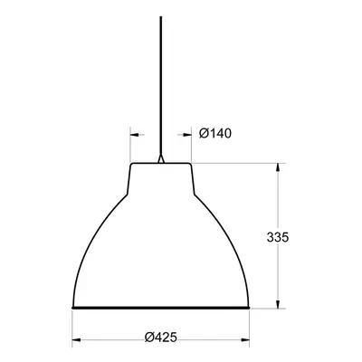 Aluminor Aluminor S2089 závěsné světlo, industriální styl