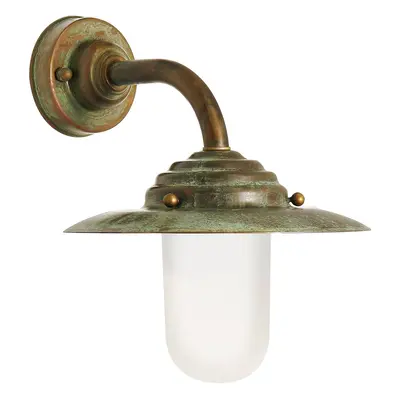 Moretti Luce Venkovní nástěnné svítidlo Antique, výška 26cm měď