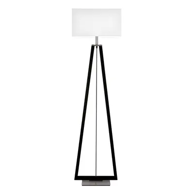 HerzBlut Stojací lampa HerzBlut Bi Bob, jasanový dub, dřevěné uhlí/bílá